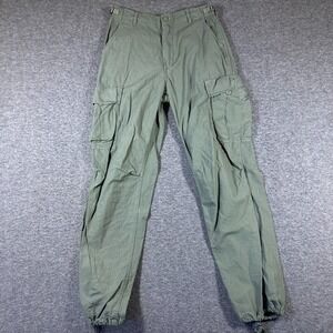 Rothco Ripstop Trousers Cargo Pants Ankle Tie Size Small S Army Green